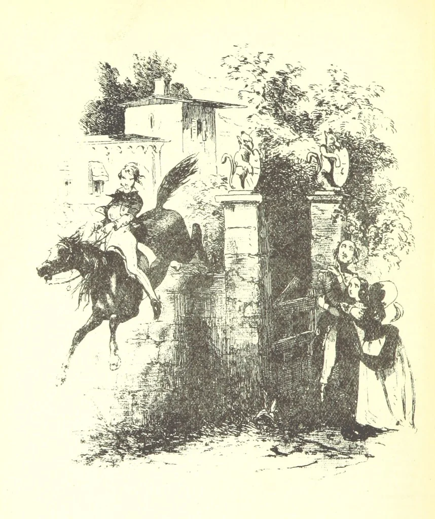 An illustration from Charles O'Malley, etc. [With illustrations, 1893, leaf 354