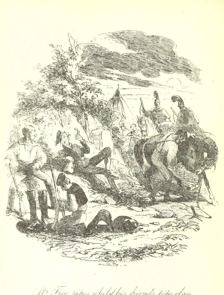 An illustration from Charles O'Malley, etc. [With illustrations, 1893, leaf 390