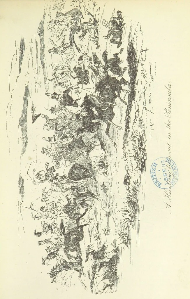 An illustration from Charles O'Malley, etc. [With illustrations, 1893, leaf 407