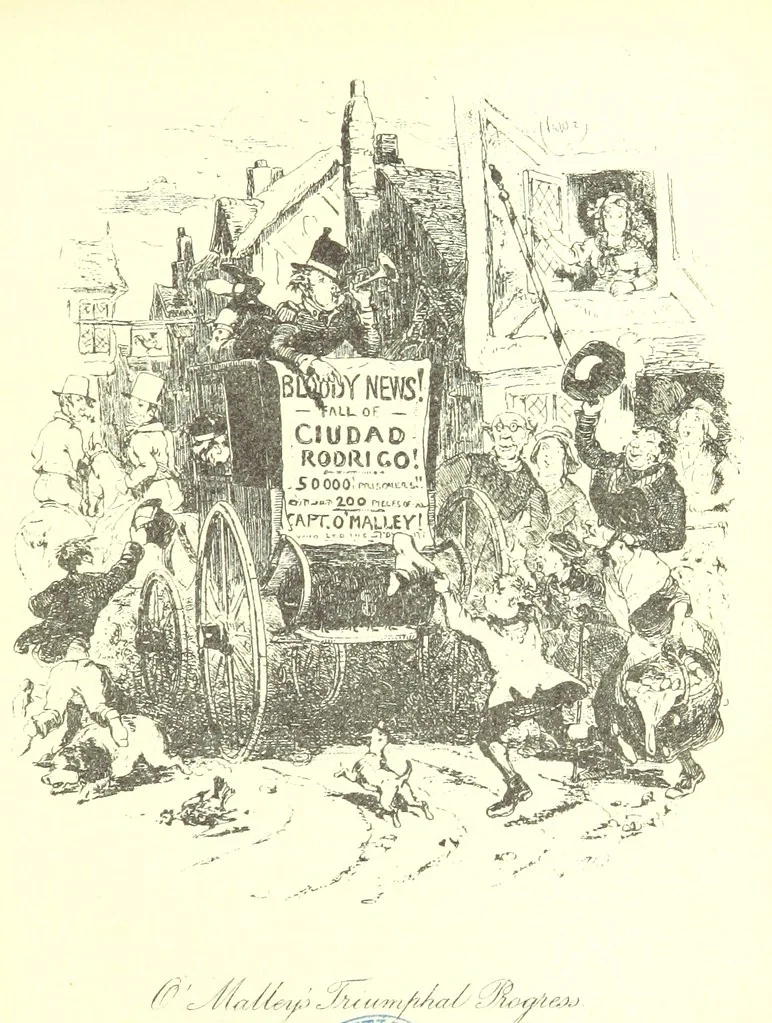 An illustration from Charles O'Malley, etc. [With illustrations, 1893, leaf 425
