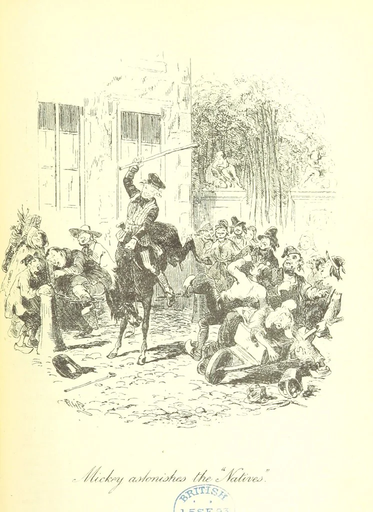 An illustration from Charles O'Malley, etc. [With illustrations, 1893, leaf 461