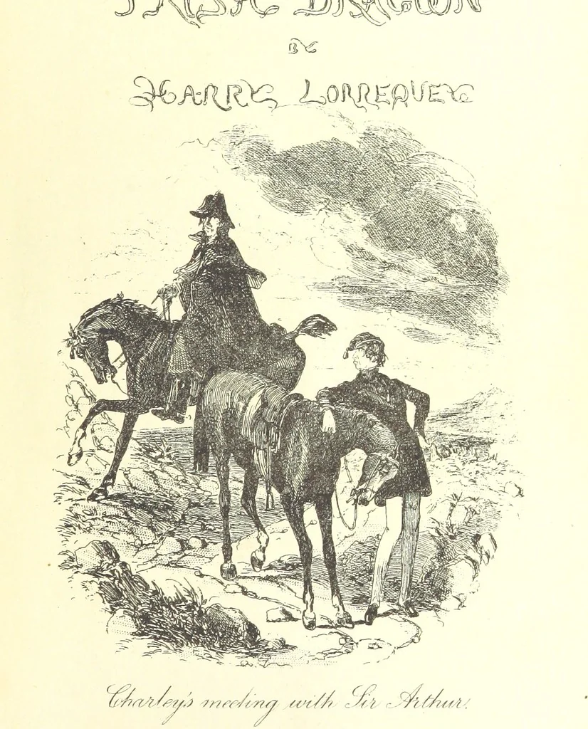 An illustration from Charles O'Malley, etc. [With illustrations, 1893, leaf 9
