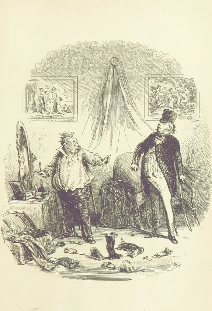 An illustration from The Daltons; or, Three Roads in Life. ... With illustrations by Phiz [i.e. H. K. Browne, 1852, leaf 191