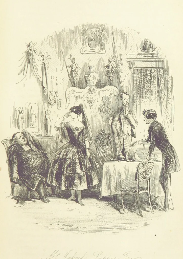 An illustration from The Daltons; or, Three Roads in Life. ... With illustrations by Phiz [i.e. H. K. Browne, 1852, leaf 227