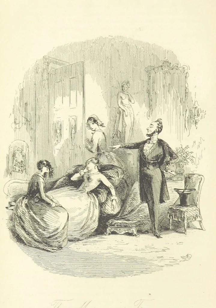 An illustration from The Daltons; or, Three Roads in Life. ... With illustrations by Phiz [i.e. H. K. Browne, 1852, leaf 264