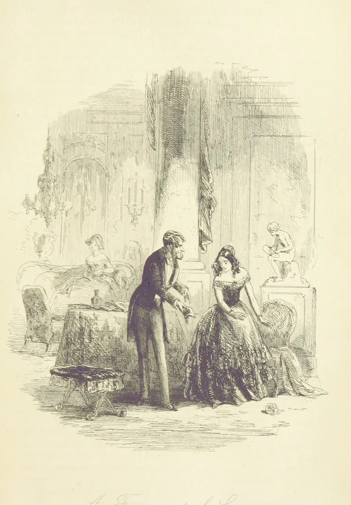 An illustration from The Daltons; or, Three Roads in Life. ... With illustrations by Phiz [i.e. H. K. Browne, 1852, leaf 401