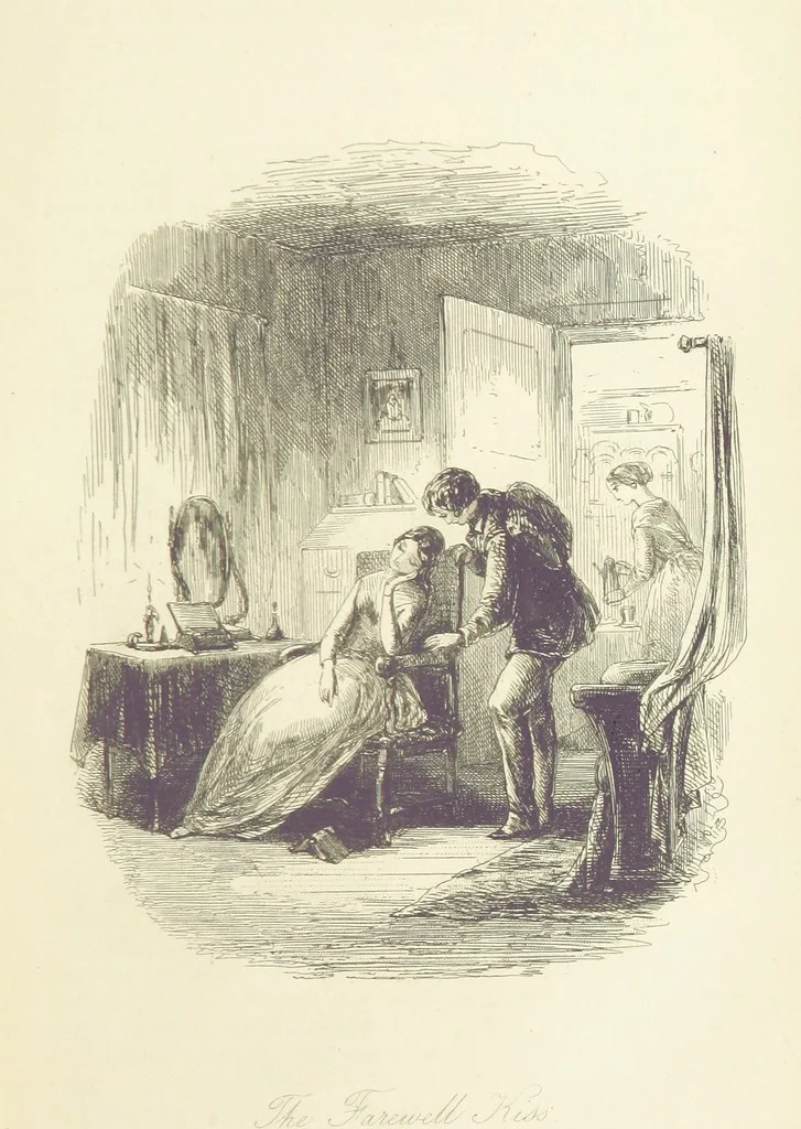 An illustration from The Daltons; or, Three Roads in Life. ... With illustrations by Phiz [i.e. H. K. Browne, 1852, leaf 43
