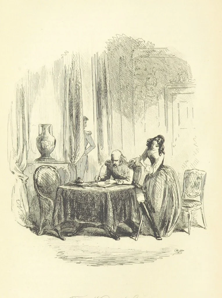 An illustration from The Daltons; or, Three Roads in Life. ... With illustrations by Phiz [i.e. H. K. Browne, 1852, leaf 544