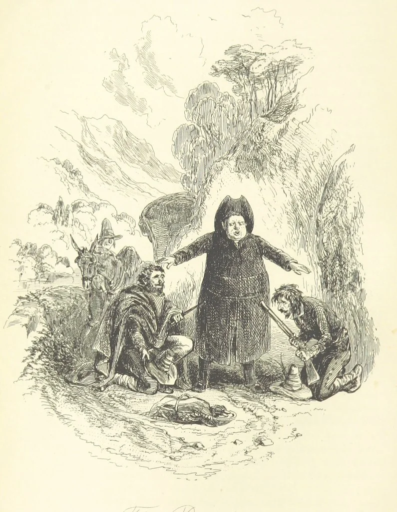An illustration from The Daltons; or, Three Roads in Life. ... With illustrations by Phiz [i.e. H. K. Browne, 1852, leaf 594