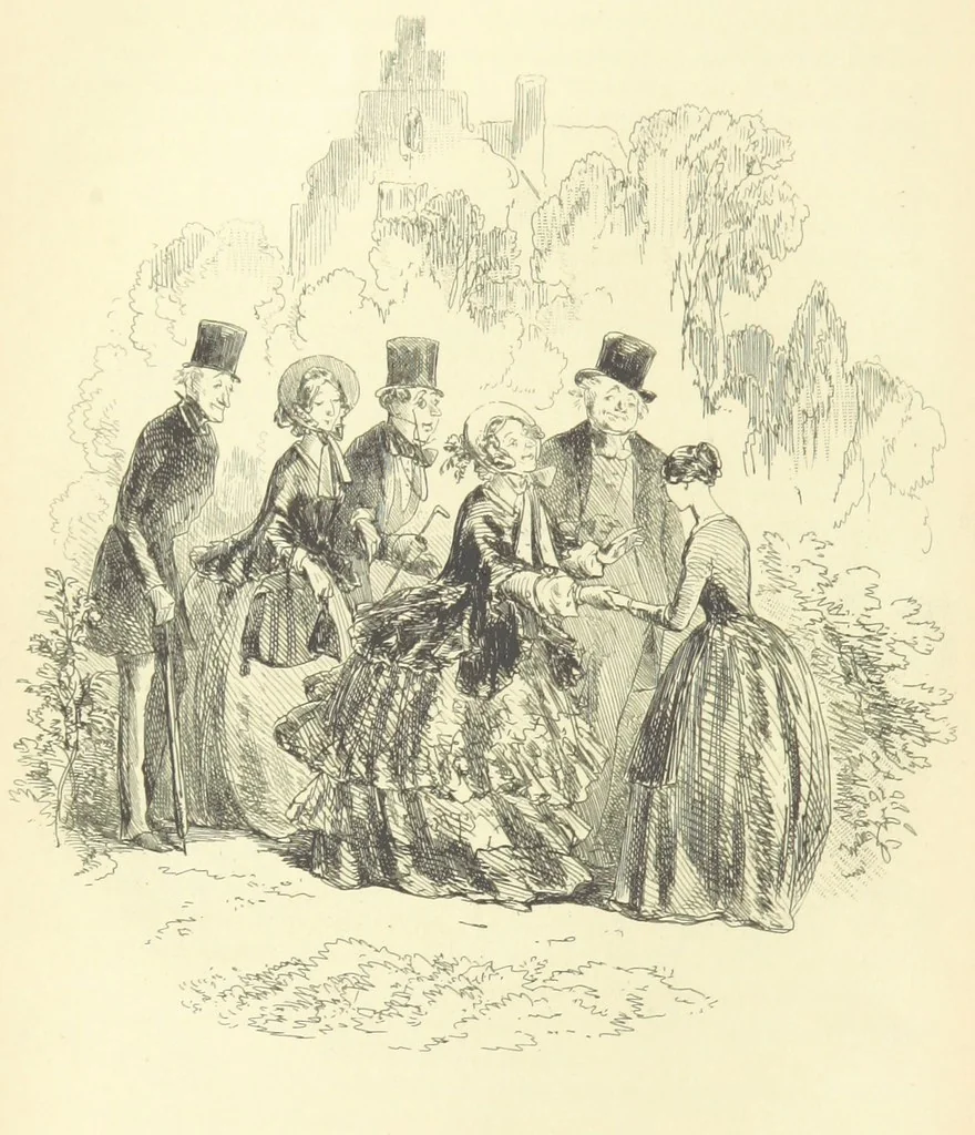 An illustration from The Daltons; or, Three Roads in Life. ... With illustrations by Phiz [i.e. H. K. Browne, 1852, leaf 626