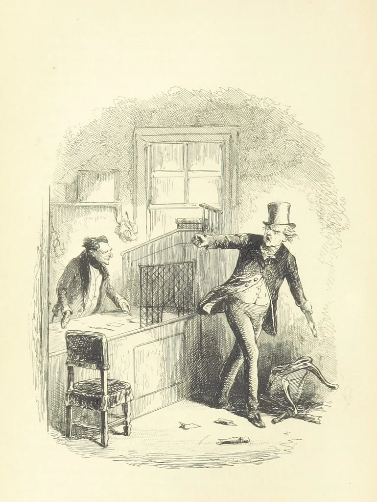 An illustration from The Daltons; or, Three Roads in Life. ... With illustrations by Phiz [i.e. H. K. Browne, 1852, leaf 648