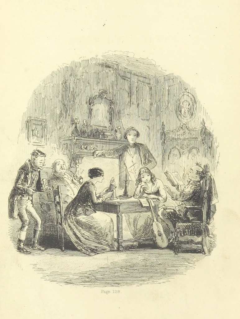 An illustration from The Daltons; or, Three Roads in Life. ... With illustrations by Phiz [i.e. H. K. Browne, 1852, leaf 8
