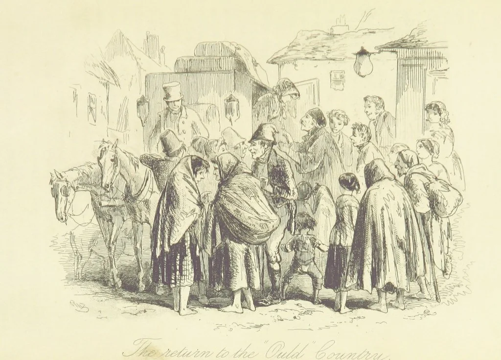 An illustration from The Daltons; or, Three Roads in Life. ... With illustrations by Phiz [i.e. H. K. Browne, 1852, leaf 805