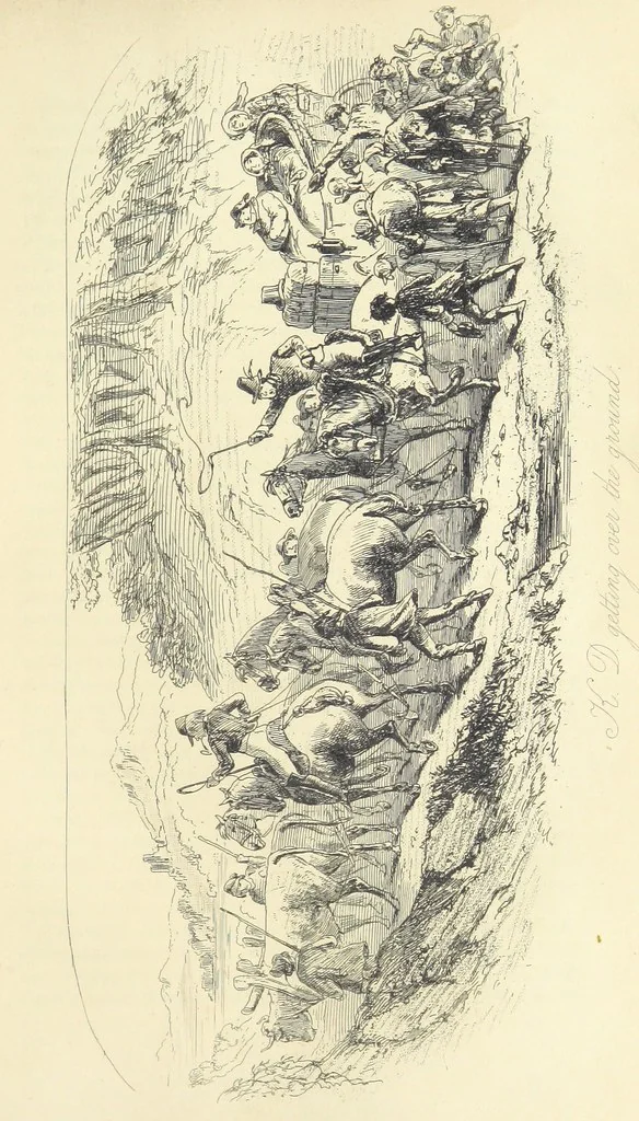 An illustration from The Dodd Family Abroad. ... With illustrations by Phiz [i.e. H. K. Browne, 1854, leaf 251