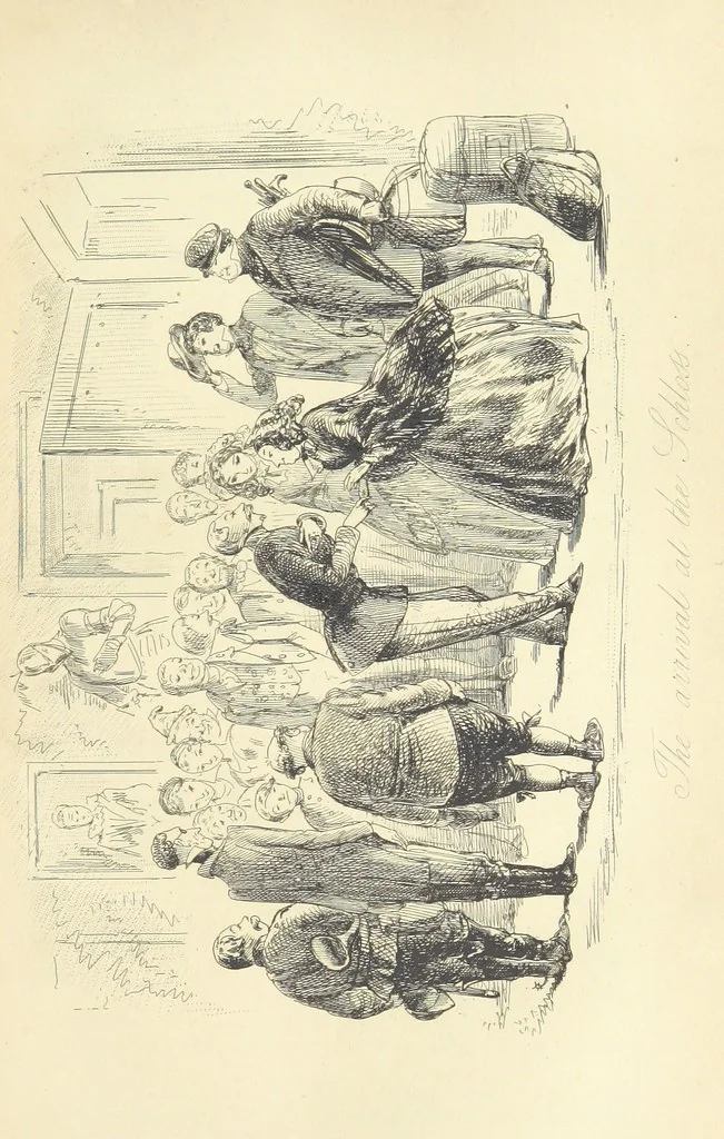 An illustration from The Dodd Family Abroad. ... With illustrations by Phiz [i.e. H. K. Browne, 1854, leaf 409