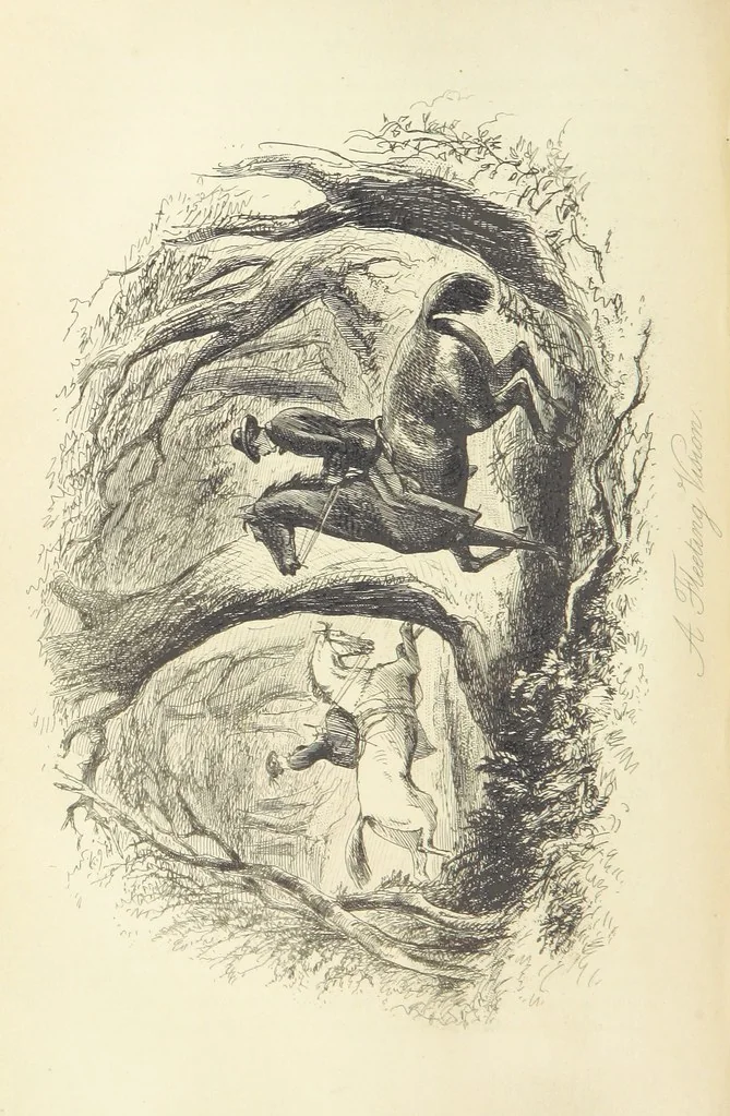 An illustration from The Dodd Family Abroad. ... With illustrations by Phiz [i.e. H. K. Browne, 1854, leaf 538