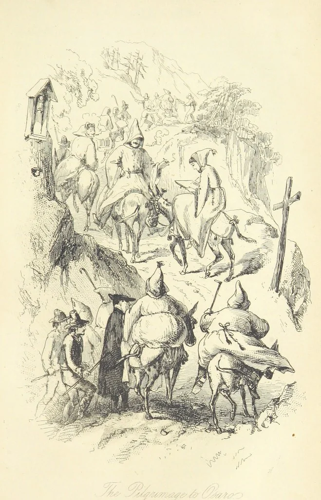 An illustration from The Dodd Family Abroad. ... With illustrations by Phiz [i.e. H. K. Browne, 1854, leaf 617
