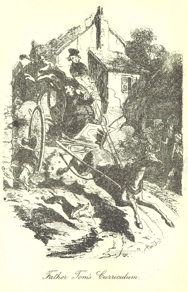 An illustration from Jack Hinton, etc, 1893, leaf 228