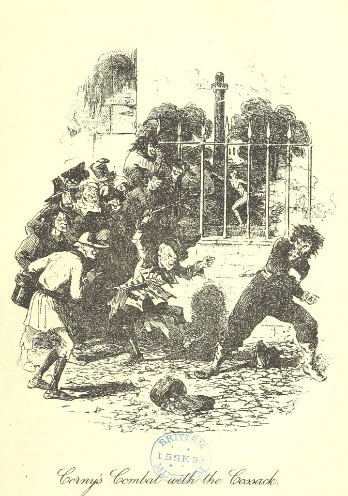 An illustration from Jack Hinton, etc, 1893, leaf 381