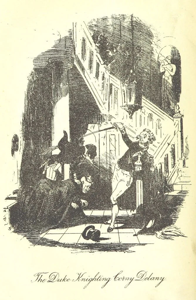 An illustration from Jack Hinton, etc, 1893, leaf 76