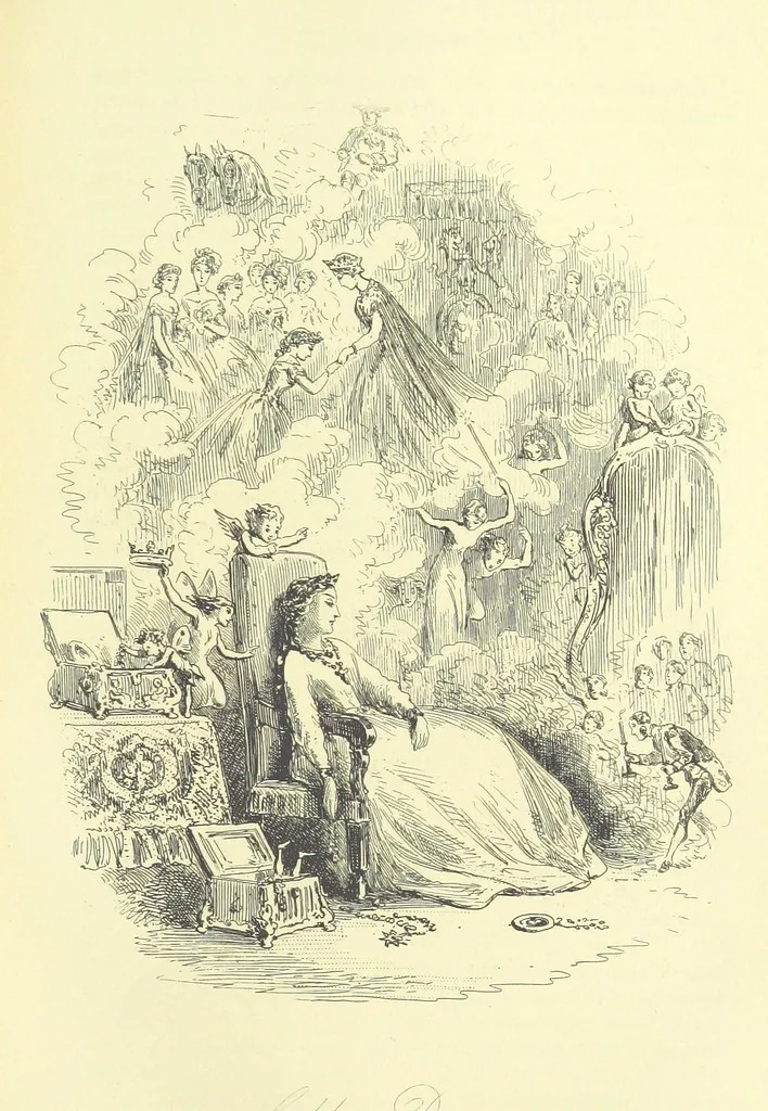 An illustration from Luttrell of Arran. ... With illustrations by “Phiz” [i.e. H. K. Browne, 1865, leaf 263