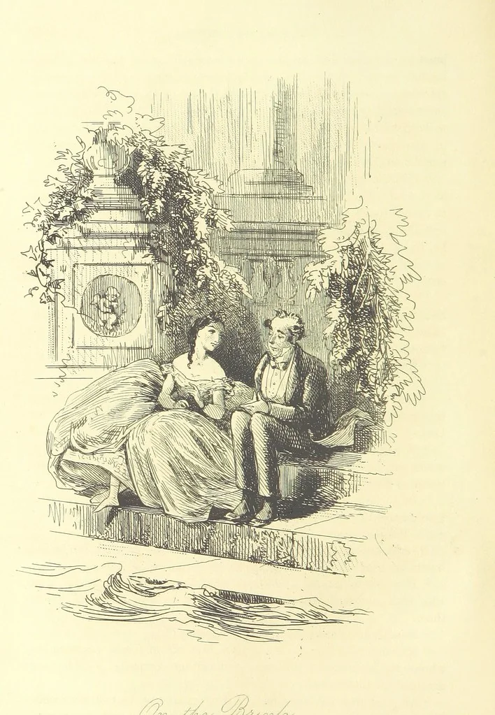 An illustration from Luttrell of Arran. ... With illustrations by “Phiz” [i.e. H. K. Browne, 1865, leaf 306