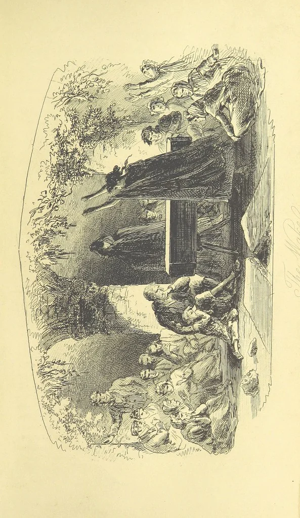 An illustration from Luttrell of Arran. ... With illustrations by “Phiz” [i.e. H. K. Browne, 1865, leaf 35