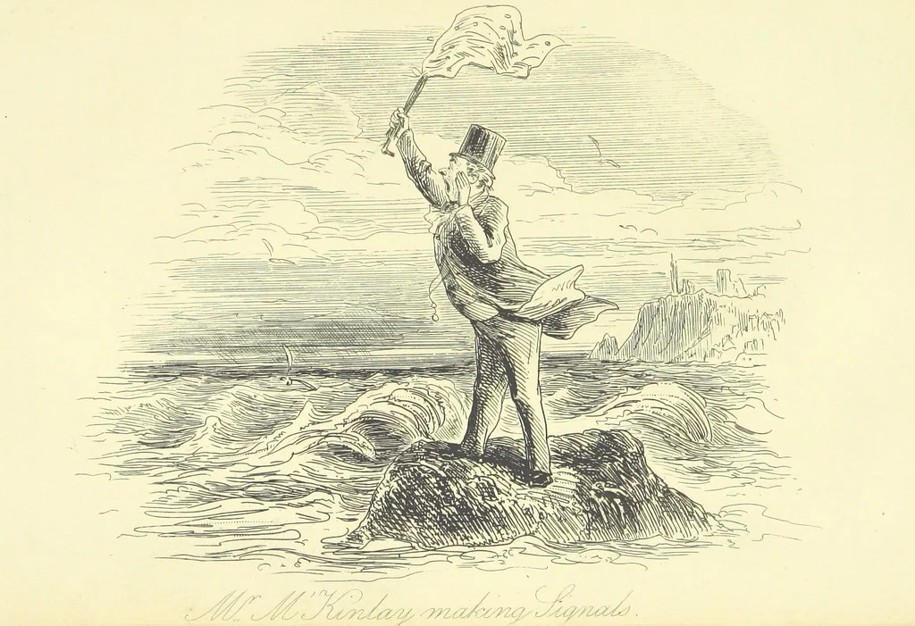 An illustration from Luttrell of Arran. ... With illustrations by “Phiz” [i.e. H. K. Browne, 1865, leaf 565