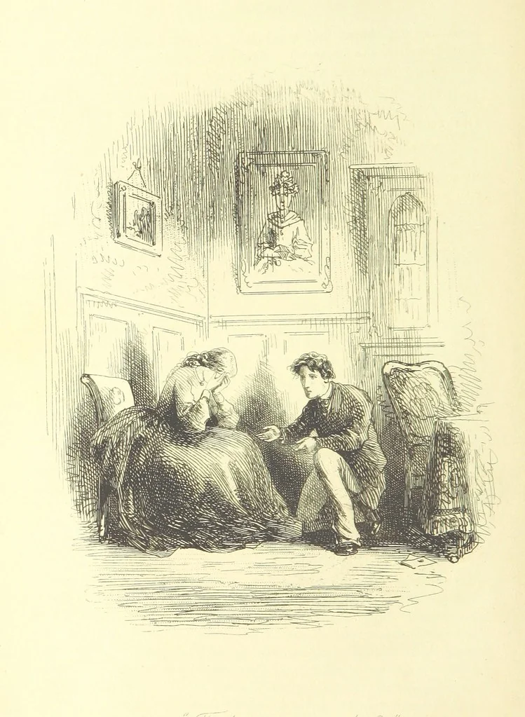 An illustration from Luttrell of Arran. ... With illustrations by “Phiz” [i.e. H. K. Browne, 1865, leaf 638
