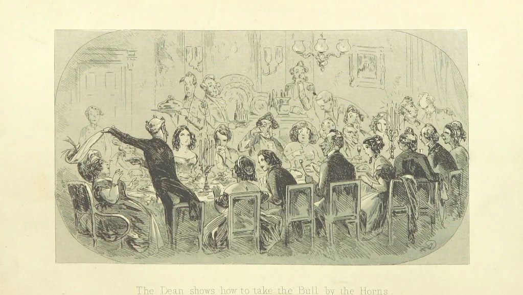 An illustration from Roland Cashel. With illustrations by Phiz [i.e. H. K. Browne, 1850, leaf 134
