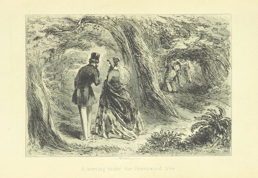 An illustration from Roland Cashel. With illustrations by Phiz [i.e. H. K. Browne, 1850, leaf 205