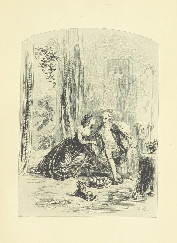 An illustration from Roland Cashel. With illustrations by Phiz [i.e. H. K. Browne, 1850, leaf 263