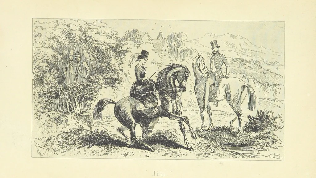 An illustration from Roland Cashel. With illustrations by Phiz [i.e. H. K. Browne, 1850, leaf 361
