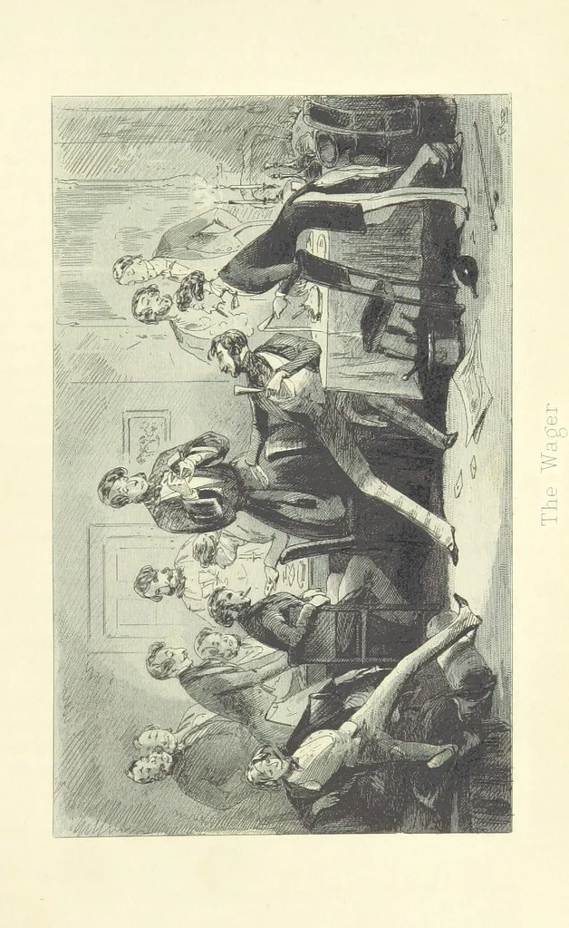 An illustration from Roland Cashel. With illustrations by Phiz [i.e. H. K. Browne, 1850, leaf 471