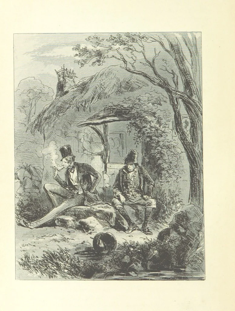 An illustration from Roland Cashel. With illustrations by Phiz [i.e. H. K. Browne, 1850, leaf 548