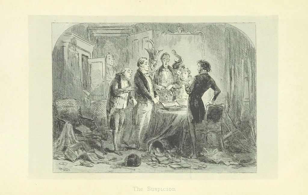 An illustration from Roland Cashel. With illustrations by Phiz [i.e. H. K. Browne, 1850, leaf 607