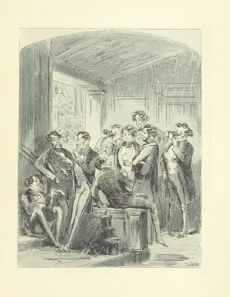 An illustration from Roland Cashel. With illustrations by Phiz [i.e. H. K. Browne, 1850, leaf 629
