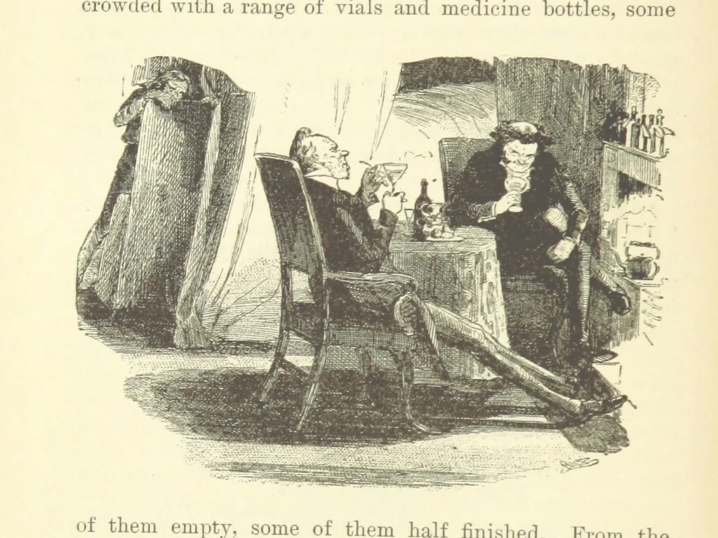 An illustration from Tom Burke of “Ours.” ... With illustrations by Phiz, 1892, leaf 32