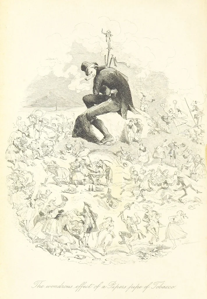 An illustration from Tom Burke of “Ours.” ... With illustrations by Phiz, 1892, leaf 6