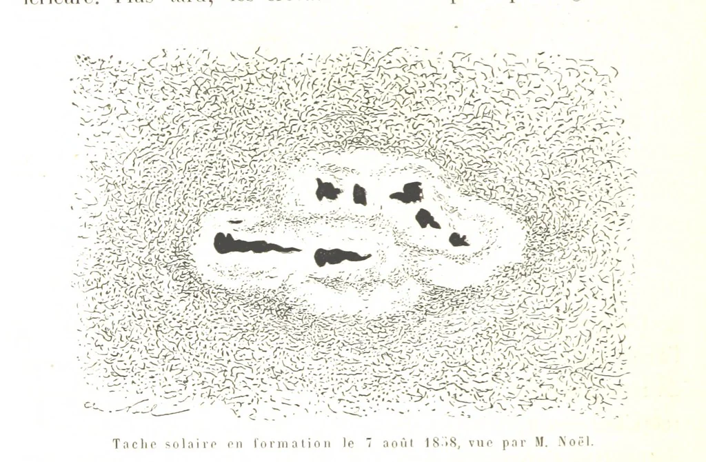 An illustration from L'Espace céleste et la nature tropicale, description physique de l'univers ... préface de M. Babinet, dessins de Yan' Dargent, 1866, leaf 110