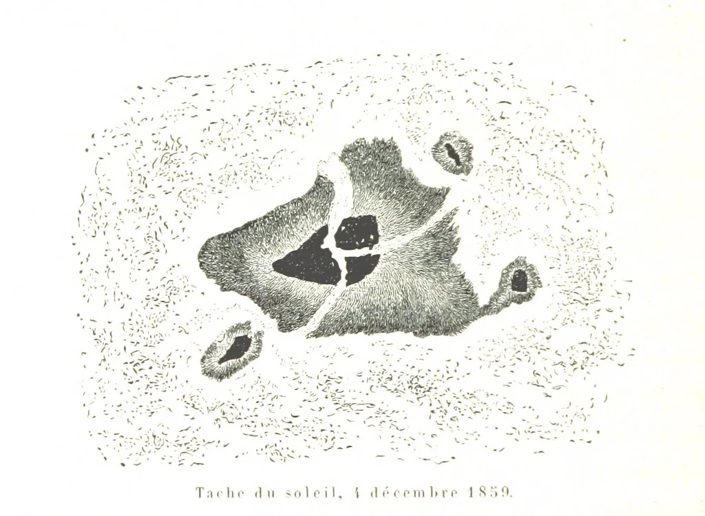 An illustration from L'Espace céleste et la nature tropicale, description physique de l'univers ... préface de M. Babinet, dessins de Yan' Dargent, 1866, leaf 114