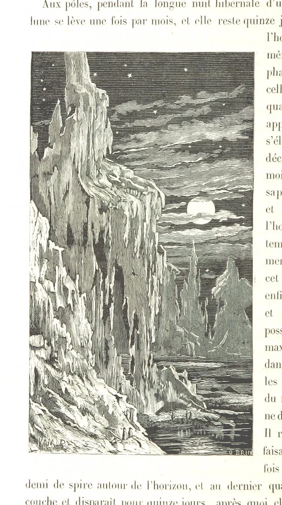 An illustration from L'Espace céleste et la nature tropicale, description physique de l'univers ... préface de M. Babinet, dessins de Yan' Dargent, 1866, leaf 176