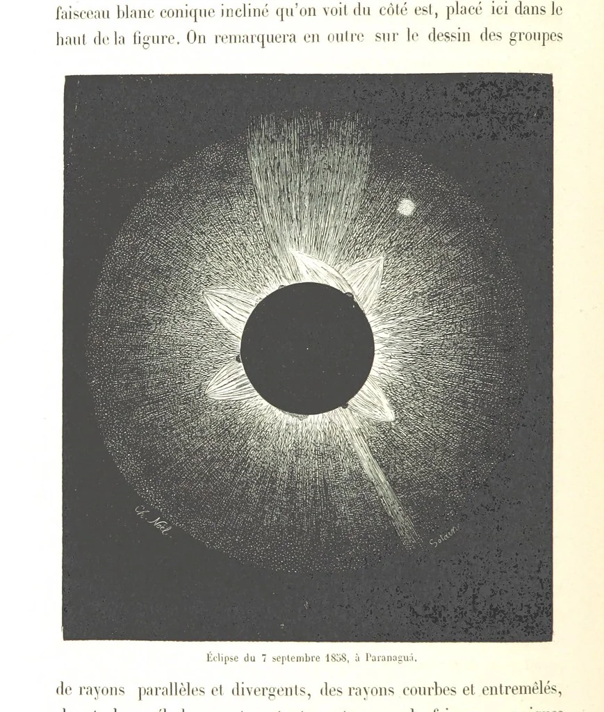 An illustration from L'Espace céleste et la nature tropicale, description physique de l'univers ... préface de M. Babinet, dessins de Yan' Dargent, 1866, leaf 224