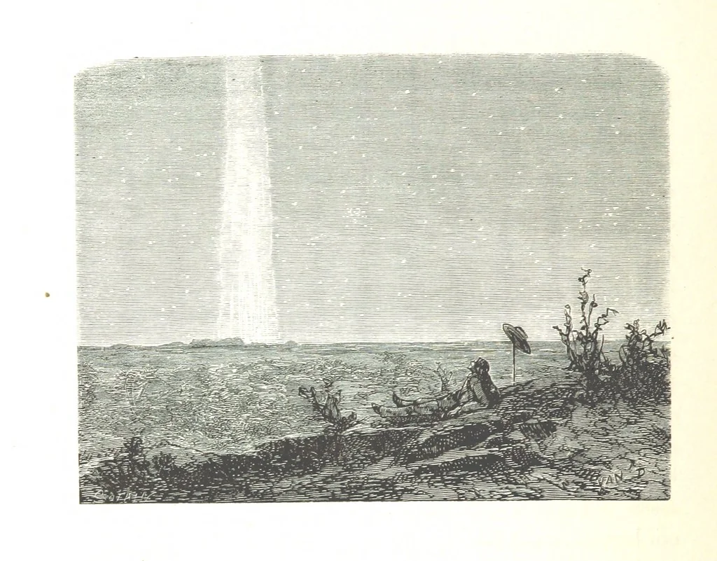 An illustration from L'Espace céleste et la nature tropicale, description physique de l'univers ... préface de M. Babinet, dessins de Yan' Dargent, 1866, leaf 230