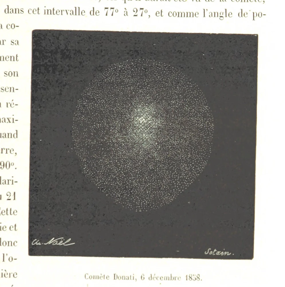 An illustration from L'Espace céleste et la nature tropicale, description physique de l'univers ... préface de M. Babinet, dessins de Yan' Dargent, 1866, leaf 317