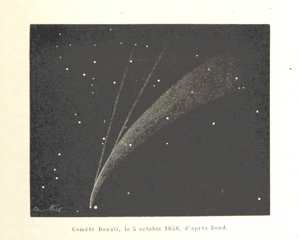 An illustration from L'Espace céleste et la nature tropicale, description physique de l'univers ... préface de M. Babinet, dessins de Yan' Dargent, 1866, leaf 319