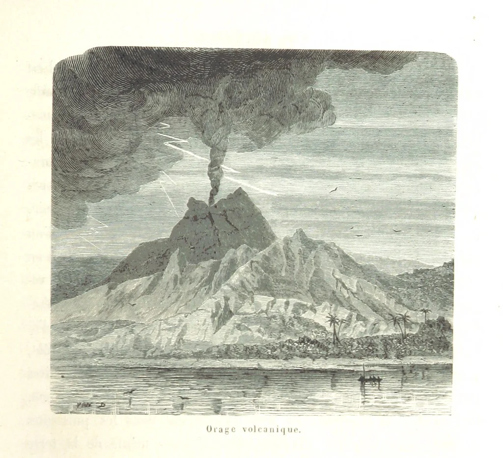 An illustration from L'Espace céleste et la nature tropicale, description physique de l'univers ... préface de M. Babinet, dessins de Yan' Dargent, 1866, leaf 447