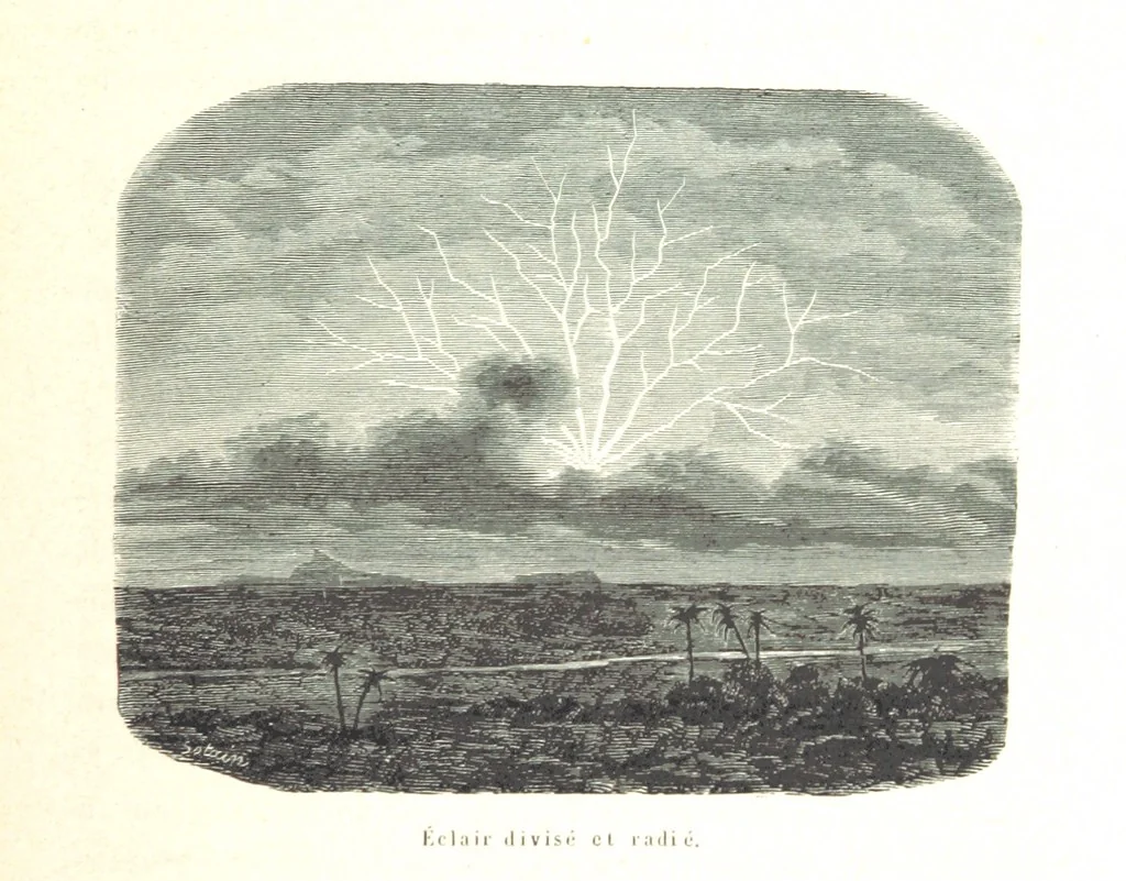 An illustration from L'Espace céleste et la nature tropicale, description physique de l'univers ... préface de M. Babinet, dessins de Yan' Dargent, 1866, leaf 455