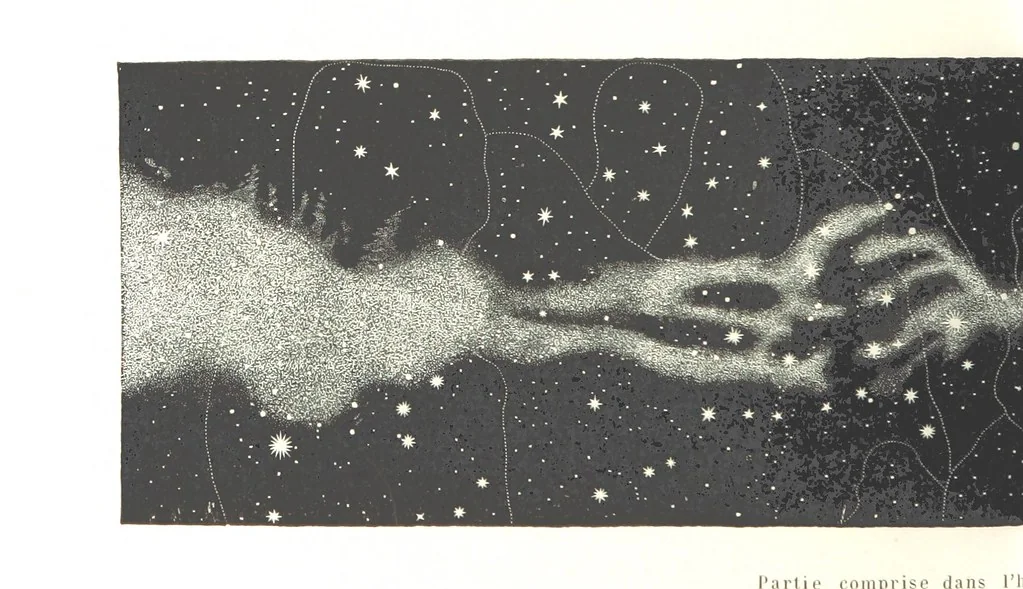 An illustration from L'Espace céleste et la nature tropicale, description physique de l'univers ... préface de M. Babinet, dessins de Yan' Dargent, 1866, leaf 52