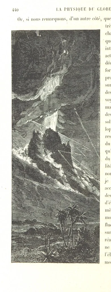 An illustration from L'Espace céleste et la nature tropicale, description physique de l'univers ... préface de M. Babinet, dessins de Yan' Dargent, 1866, leaf 524